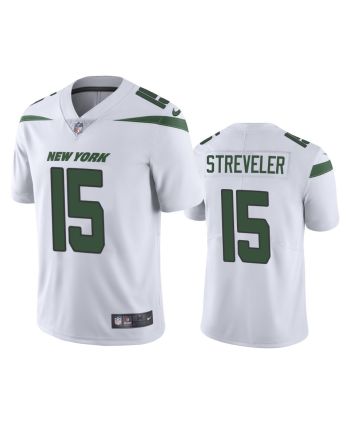 New York Jets Chris Streveler 15 White Vapor Limited Jersey