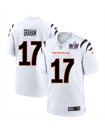 Shayne Graham 17 Cincinnati Bengals Super Bowl LVIII Men Away Limited Jersey - White