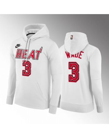 Dwyane Wade Miami Heat 2022-23 Classic Edition Hoodie White