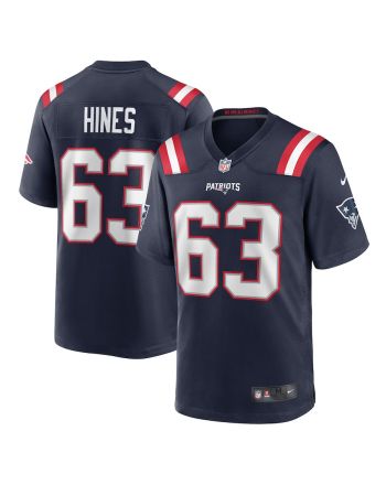 Chasen Hines New England Patriots Game Player Jersey - Navy