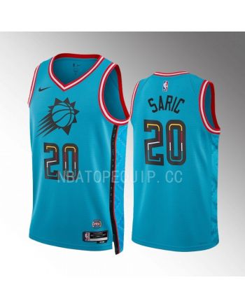 Phoenix Suns Dario Saric 20 2022-23 City Edition Turquoise Jersey Swingman