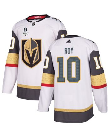 Nicolas Roy 10 Vegas Golden Knights Stanley Cup 2023 Final Patch Away Breakaway Men Jersey - White