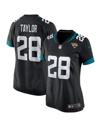 Fred Taylor 28 Jacksonville Jaguars Women Game Retired Jersey - Black