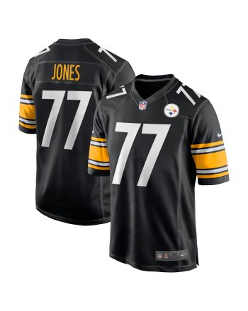 Broderick Jones 77 Pittsburgh Steelers 2023 NFL Draft Game Jersey - Black