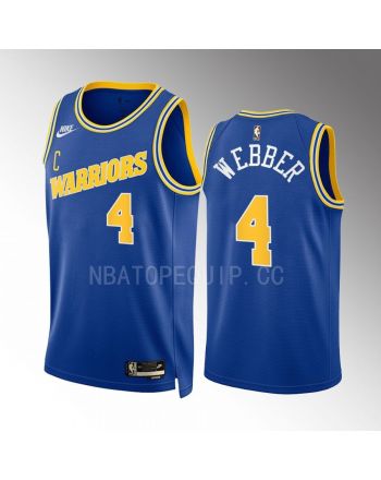 Chris Webber 4 Golden State Warriors Blue Men Jersey 2022-23 Classic Edition Swingman