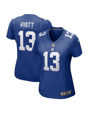 Jalin Hyatt 13 New York Giants Women Team Game Jersey - Royal