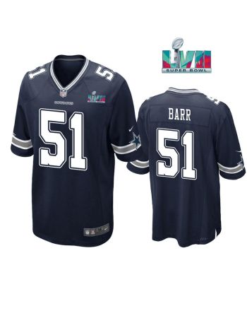 Anthony Barr 51 Dallas Cowboys Super Bowl LVII Super Bowl LVII Navy Men Game Jersey