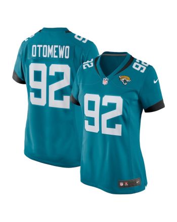 Esezi Otomewo 92 Jacksonville Jaguars Women's Team Game Jersey - Teal