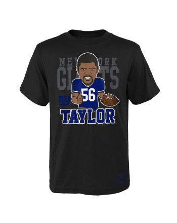 Lawrence Taylor New York Giants Caricature Graphic T-Shirt - Black