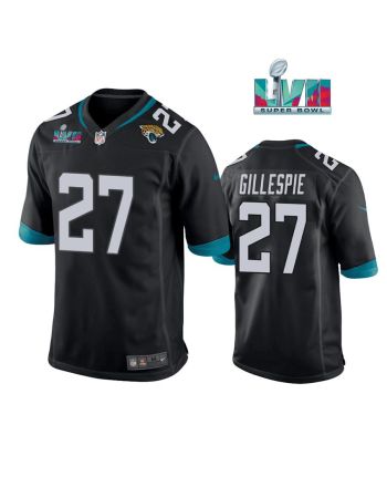 Tyree Gillespie 27 Jacksonville Jaguars Super Bowl LVII Super Bowl LVII Men Game Jersey- Black