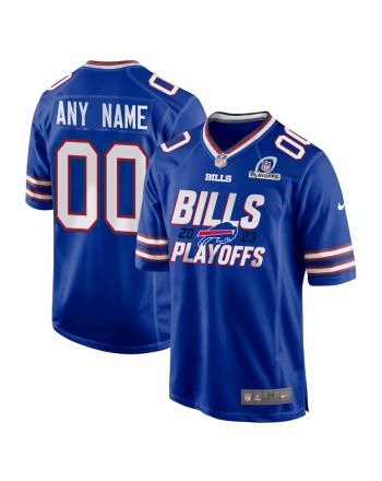 Buffalo Bills 2023 Playoffs Iconic Game Men Custom Jersey - Royal