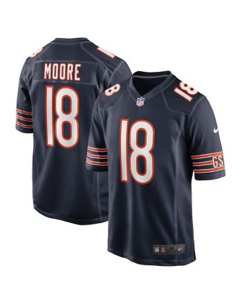 David Moore Chicago Bears Game Player Jersey - Navy