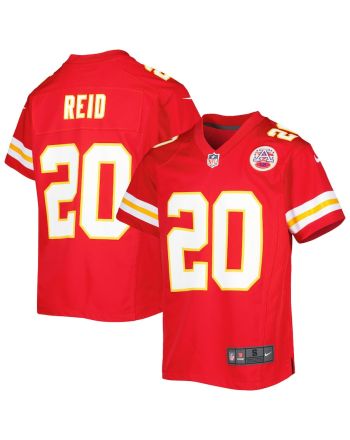 Justin Reid 20 Kansas City Chiefs Youth Game Jersey - Red