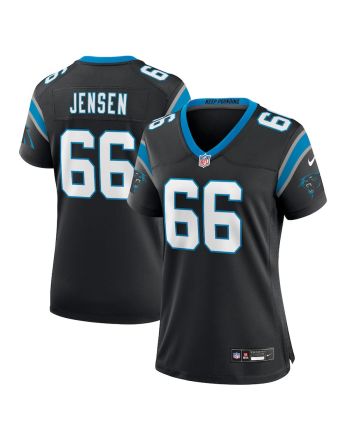 Nash Jensen 66 Carolina Panthers Women Team Game Jersey - Black