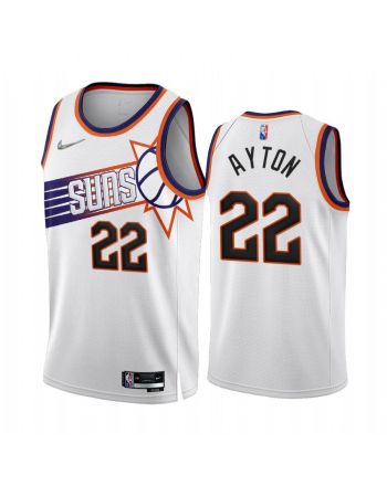 Deandre Ayton Phoenix Suns 2022-23 White 22 Association Edition Jersey 75th - Men