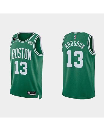 Boston Celtics 13 Malcolm Brogdon 2022-23 Icon Edition Kelly Green Men Jersey