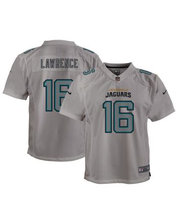 Trevor Lawrence Jacksonville Jaguars Youth Atmosphere Game Jersey - Gray