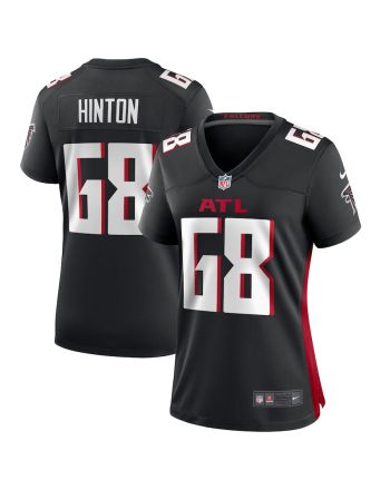 Kyle Hinton 68 Atlanta Falcons Game Women Jersey - Black