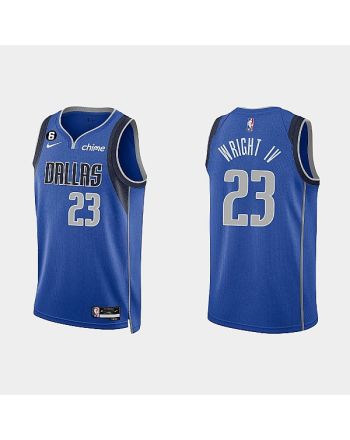 Dallas Mavericks 23 McKinley Wright IV 2022-23 Icon Edition Royal Men Jersey