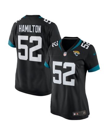 DaVon Hamilton 52 Jacksonville Jaguars Women's Game Jersey - Black