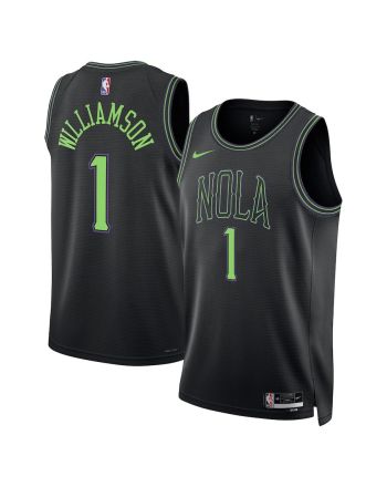 Zion Williamson 1 New Orleans Pelicans 2023/24 City Edition Swingman Jersey - Black