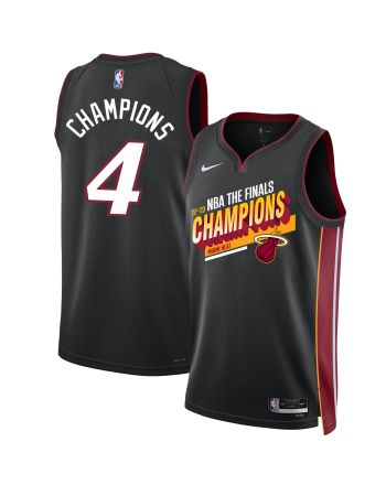 Miami Heat 2023 The Finals Champions Edition Swingman Jersey - Black