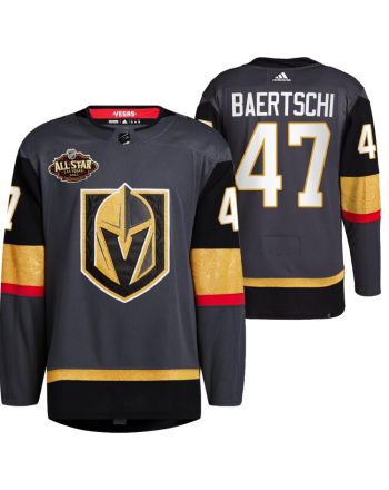 Men Vegas Golden Knights 47 Sven Baertschi Home Gold Jersey 2023 All-Star Jersey