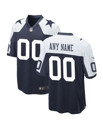 Dallas Cowboys Alternate Custom 00 Game Jersey - Navy