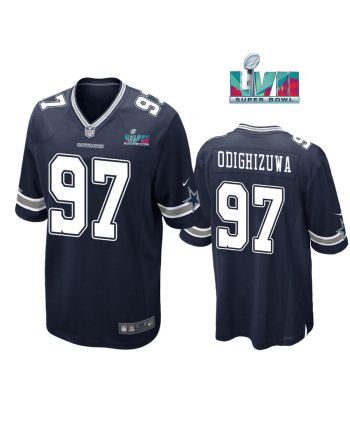 Osa Odighizuwa 97 Dallas Cowboys Super Bowl LVII Super Bowl LVII Navy Men Game Jersey