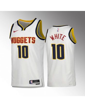 Jack White 10 Denver Nuggets White Jersey 2022-23 Association Edition Swingman