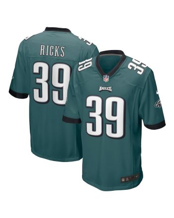 Eli Ricks 39 Philadelphia Eagles Men Team Game Jersey - Midnight Green