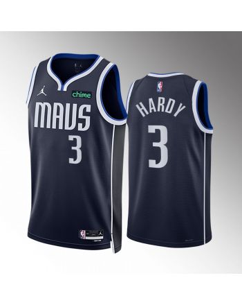 Jaden Hardy 3 2022-23 Dallas Mavericks Navy Statement Edition Jersey