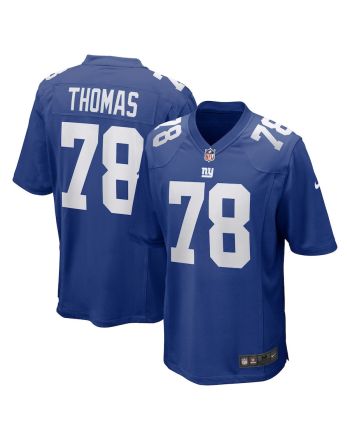 Andrew Thomas 78 New York Giants Men Game Jersey - Royal