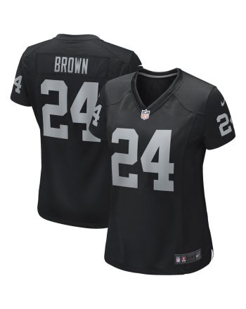 Willie Brown 24 Las Vegas Raiders Women Game Retired Jersey - Black