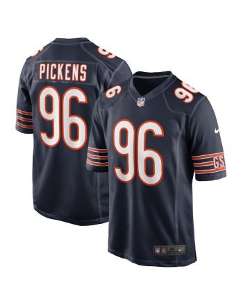 Zacch Pickens 96 Chicago Bears Team Game Jersey - Navy