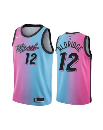 Lamarcus Aldridge Miami Heat Vicewave City Blue Pink 12 Jersey Trade