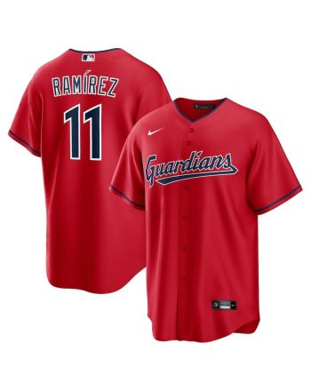 José Ramírez 11 Cleveland Guardians Alternate Player Jersey - Red