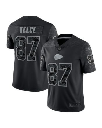 Travis Kelce Kansas City Chiefs RFLCTV Limited Jersey - Black