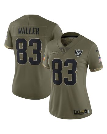 Darren Waller Las Vegas Raiders Women's 2022 Salute To Service Limited Jersey - Olive