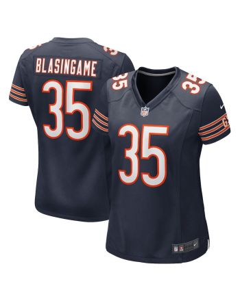 Khari Blasingame 35 New York Giants Women Game Jersey - Navy