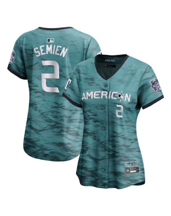 Marcus Semien 2 American League Women's 2023 MLB All-Star Game Limited Jersey - Teal