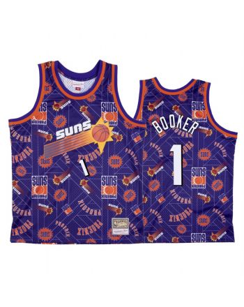 Devin Booker 1 Phoenix Suns Purple Tear Up Pack Jersey