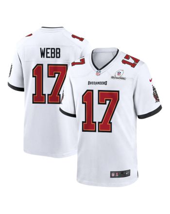 Raleigh Webb 17 Tampa Bay Buccaneers 2024 Divisional Patch Game Men Jersey - White