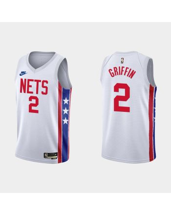 Brooklyn Nets Blake Griffin 2 2022-23 Classic Edition White Men Jersey