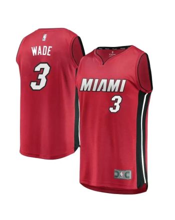 Dwyane Wade Miami Heat Fast Break Alternate Jersey Red - Statement Edition