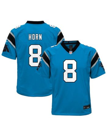 Jaycee Horn 8 Carolina Panthers YOUTH Game Jersey - Blue