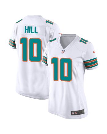 Tyreek Hill 10 Miami Dolphins Alternate Game Women Jersey - White Jersey