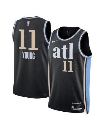 Trae Young 11 Atlanta Hawks 2023/24 City Edition Swingman Jersey - Black