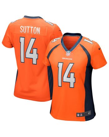 Courtland Sutton 14 Denver Broncos Women's Game Jersey - Orange