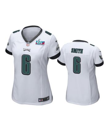 DeVonta Smith 6 Philadelphia Eagles Super Bowl LVII White Game Jersey - Women